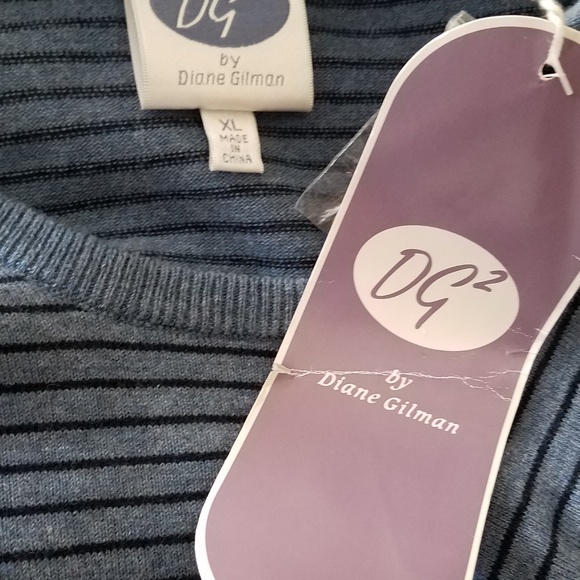 Blue Button Decor Tunic Sweater - Picture 4 of 4